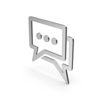 Symbol Chatting Silver PNG & PSD Images