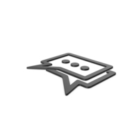 Black Symbol Chatting PNG & PSD Images