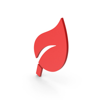 Symbol Leaf Red PNG & PSD Images