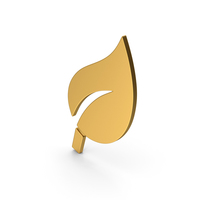 Symbol Leaf Gold PNG & PSD Images