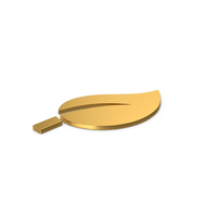 Gold Symbol Leaf PNG & PSD Images