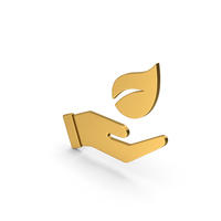 Gold Symbol Save Green PNG & PSD Images