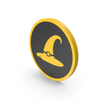 Icon Halloween Hat Yellow PNG & PSD Images