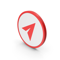 Icon Paper Plane Red PNG & PSD Images