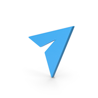 Symbol Paper Plane Blue PNG & PSD Images