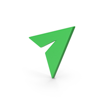 Symbol Paper Plane Green PNG & PSD Images