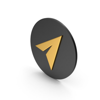 Paper Plane Gold Icon PNG & PSD Images