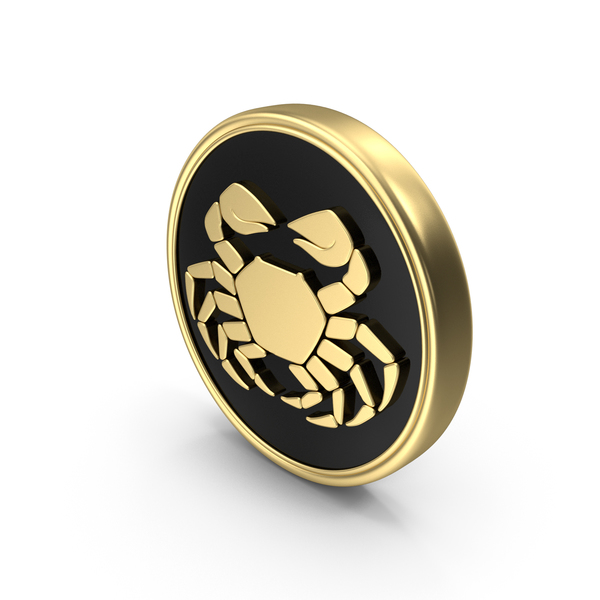Horoscope Zodiac Sign Cancer Coin PNG & PSD Images