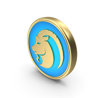 Horoscope Zodiac Sign Capricorn Coin PNG & PSD Images