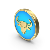 Horoscope Zodiac Sign Taurus Coin PNG & PSD Images