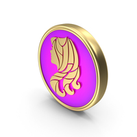 Horoscope Zodiac Sign Virgo Coin PNG & PSD Images
