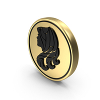Horoscope Zodiac Sign Virgo Coin PNG & PSD Images