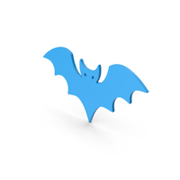 Symbol Halloween Bat Blue PNG & PSD Images