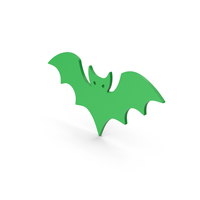Symbol Halloween Bat Green PNG & PSD Images