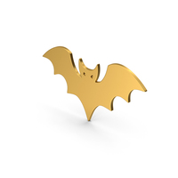 Symbol Halloween Bat Gold PNG & PSD Images