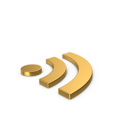 Gold Symbol RSS PNG & PSD Images