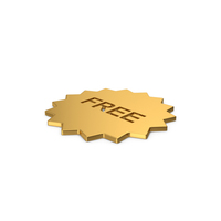 Gold Symbol Free Badge PNG & PSD Images