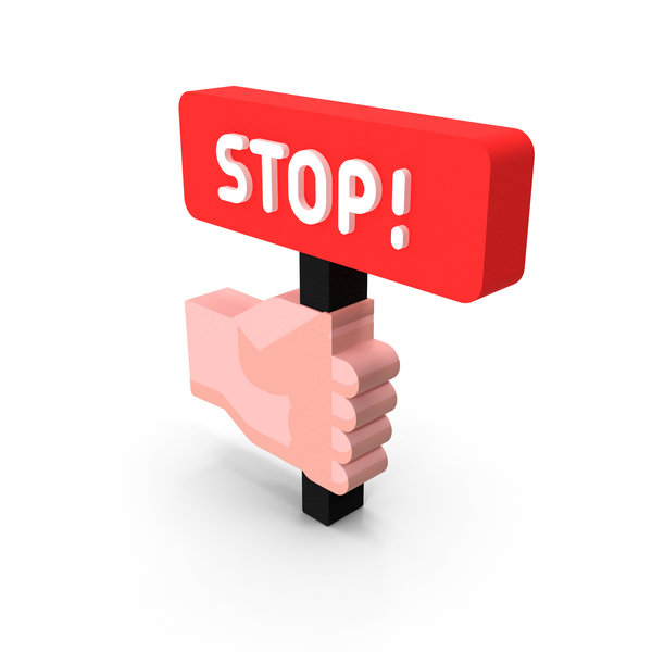 Hand with Stop Plate Icon PNG & PSD Images