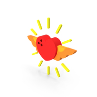 Heart With Wings Icon PNG & PSD Images