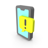 Phone Chat Attention Icon PNG & PSD Images