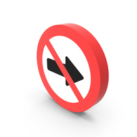 No Right Way Icon PNG & PSD Images