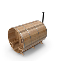 Red Cedar Barrel Sauna PNG & PSD Images