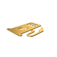 Gold Symbol Eco Station PNG & PSD Images