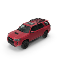 Toyota 4Runner TRD Pro Red Metallic 2021 PNG & PSD Images