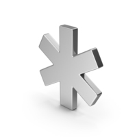 Symbol Asterisk Silver PNG & PSD Images