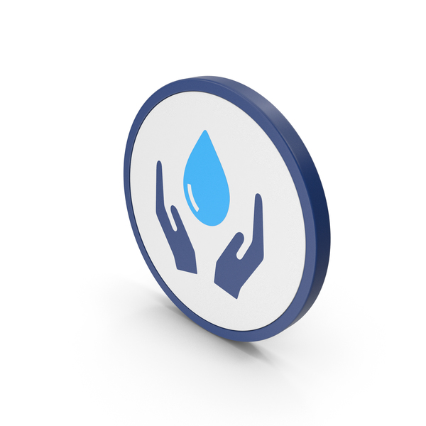 Blue Save Water Icon PNG & PSD Images