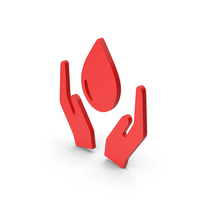 Symbol Save Water Red PNG & PSD Images