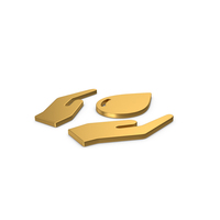 Gold Symbol Save Water PNG & PSD Images