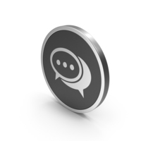 Silver Icon Chatting PNG & PSD Images