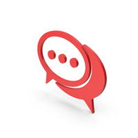 Symbol Chatting Red PNG & PSD Images