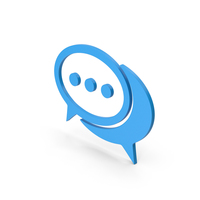 Blue Chatting Symbol PNG & PSD Images