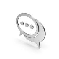 Silver Chatting Symbol PNG & PSD Images
