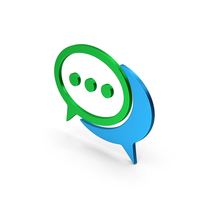 Symbol Chatting Colored Metallic PNG & PSD Images
