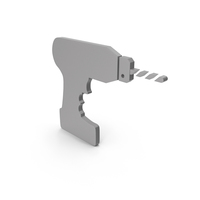 Grey Drill Symbol PNG & PSD Images