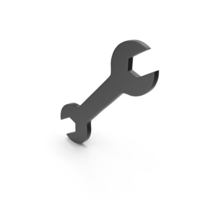 Black Wrench Symbol PNG & PSD Images