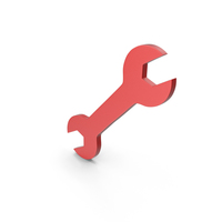 Red Wrench Symbol PNG & PSD Images
