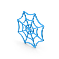 Symbol Spider Web Blue PNG & PSD Images