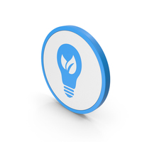 Icon Save Energy Blue PNG & PSD Images