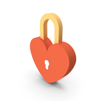 Love Padlock Icon PNG & PSD Images