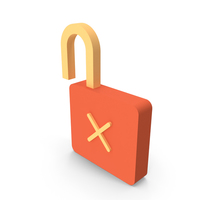 Unlock Cross Icon PNG & PSD Images