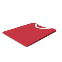Male Crew Neck Folded White And Red PNG & PSD Images