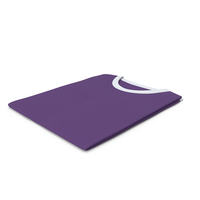 Male Crew Neck Folded White And Purple PNG & PSD Images