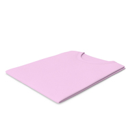 Male Crew Neck Folded Pink PNG & PSD Images