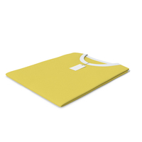 Male Crew Neck Folded With Tag White And Yellow PNG & PSD Images