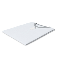 Male Crew Neck Folded With Tag White And Gray PNG & PSD Images