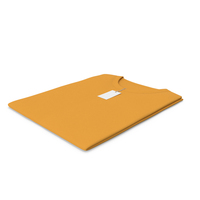 Male Crew Neck Folded With Tag Orange PNG & PSD Images